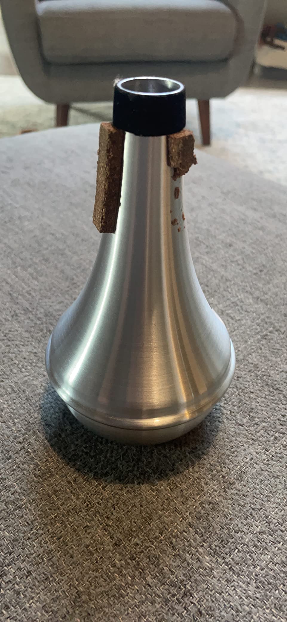 EASTROCK Trumpet Mute,Aluminum Mini Trumpet Practice Mute for Beginners | Aluminum Trumpet Mute with Composite Cork Pads, Fits Most Trumpets for Jazz, Concert Band, Practice and Performance customer photo 1