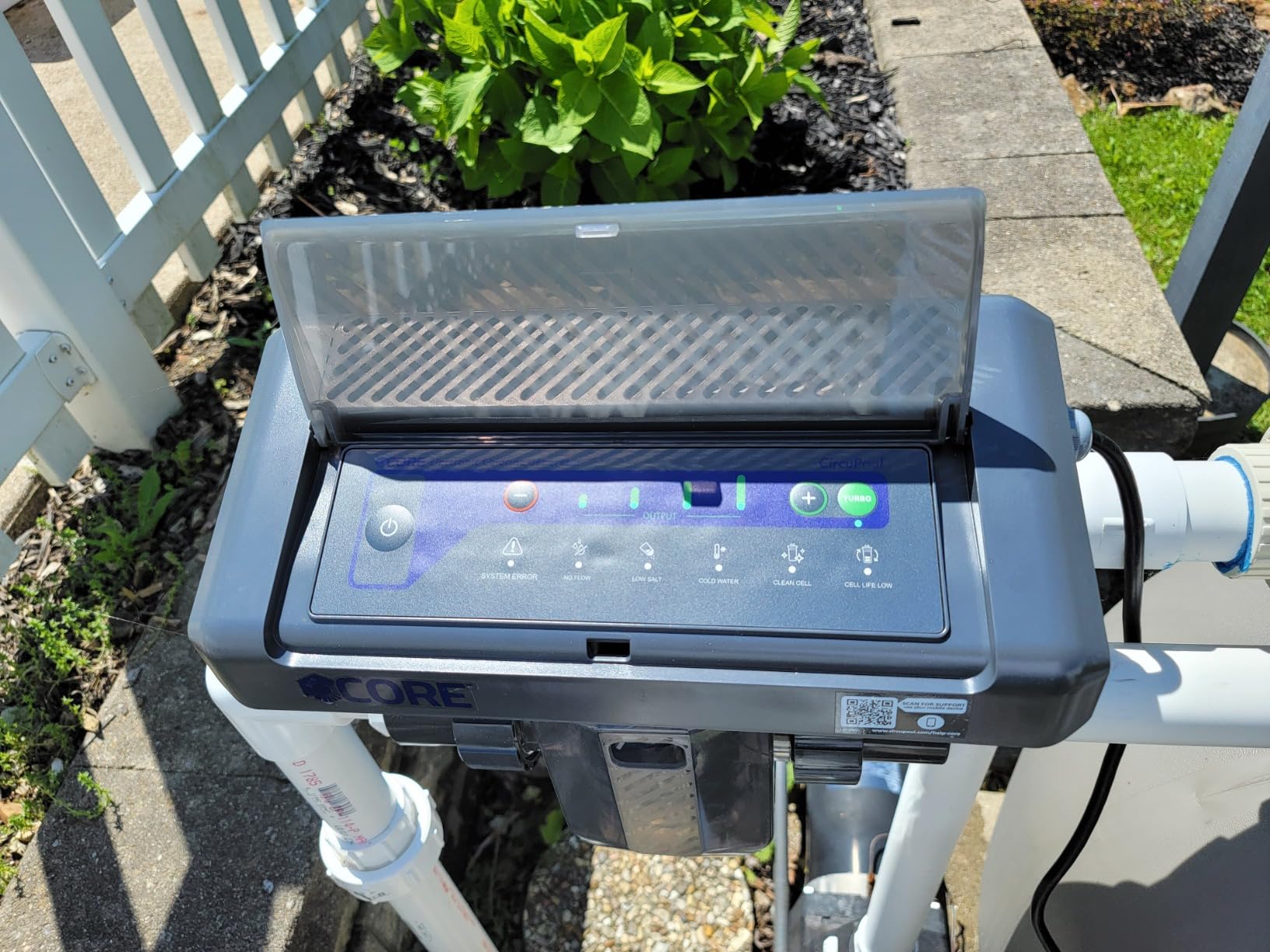 CircuPool CORE35 Salt Chlorinator System | 8 Year Manufacturer Warranty | No DIY Install Penalty | USA Titanium | 1.4 lb CL Output | Electronic Chlorine Generator for Pools up to 35,000 Gallons customer photo 2