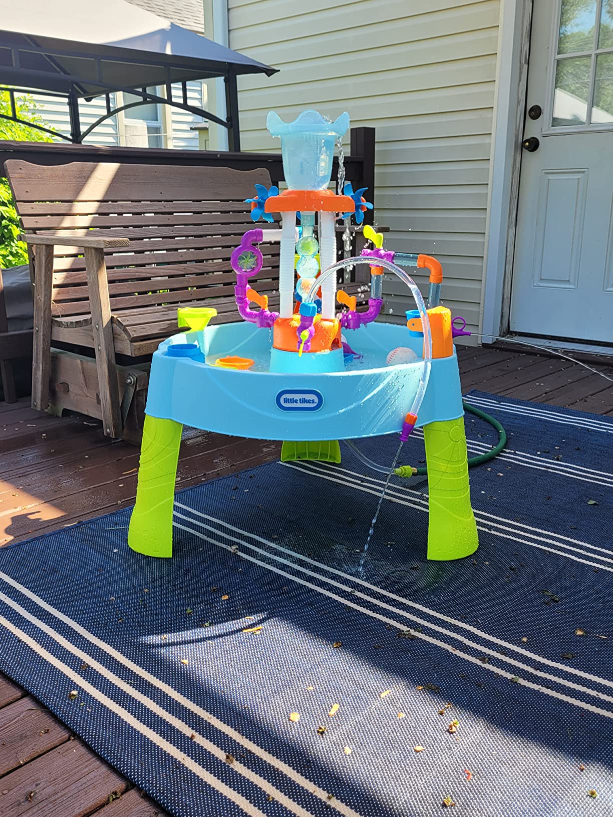 Little Tikes Flowin' Fun Water Table, 2 + years with 13 Interchangeable Pipes customer photo 2