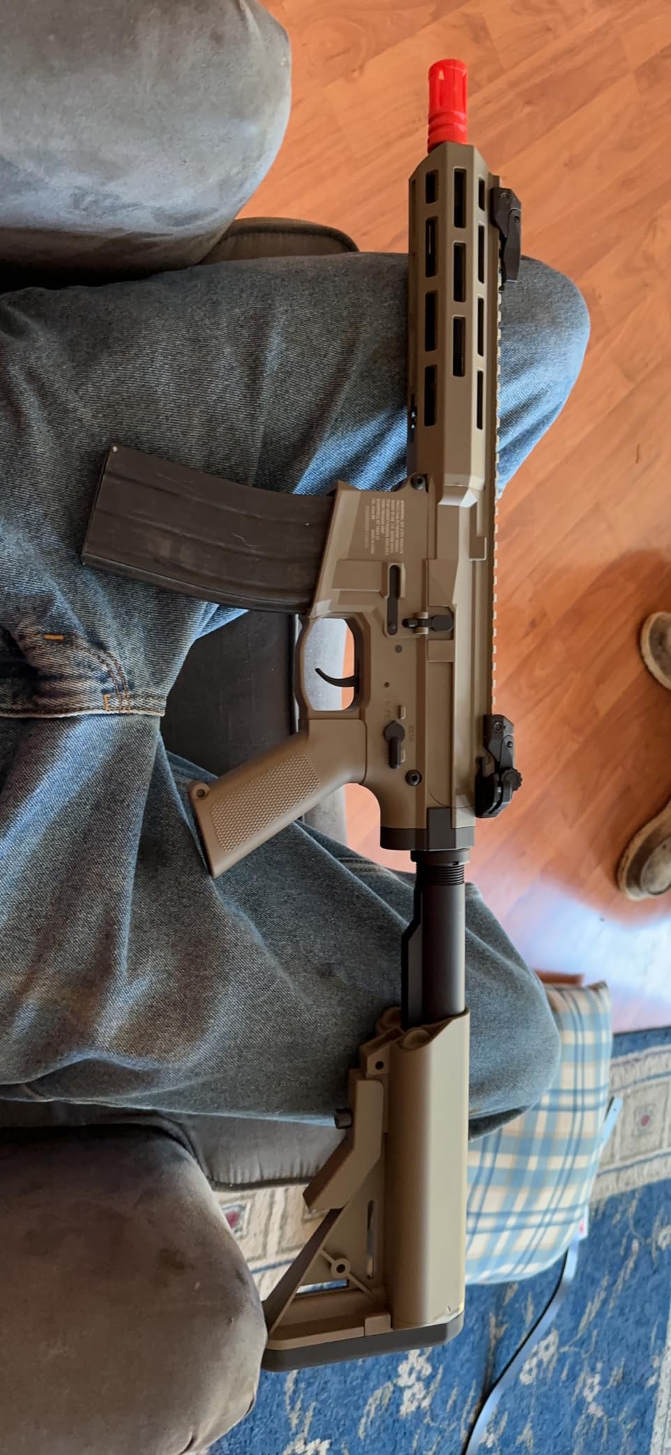 Game Face Ripcord M4 Electric Airsoft Rifle - 425 FPS - Brown | Metal Gearbox Build - Full/Semi-Auto Action - Brown Finish customer photo 1