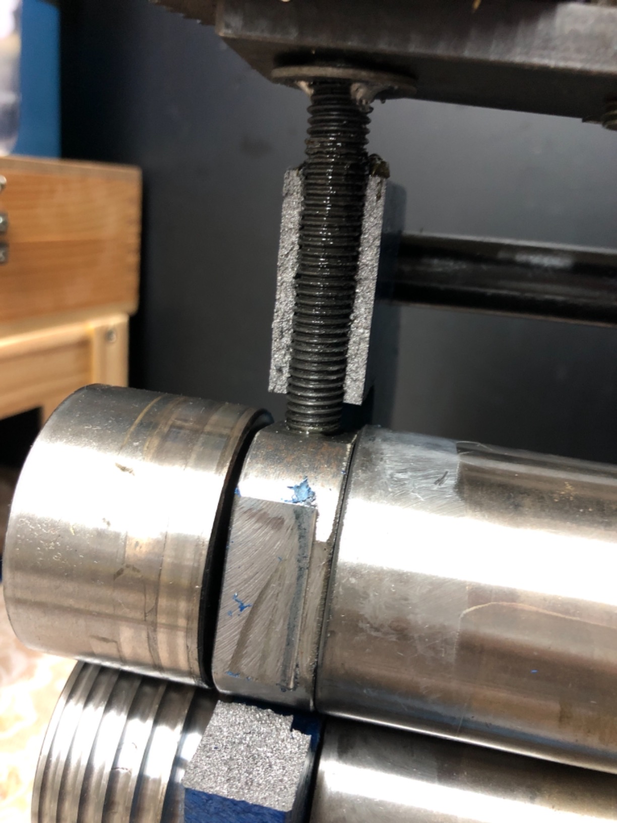 Jewelry Rolling Mill Machine 3 inch 75mm Manual Combination Rolling Mill Gear Ratio 1:6 Presser Rolling Mills for Jewelry Making Square Wire Flat Semicircle Pattern Metal Sheet Marking DIY Tools customer photo 1