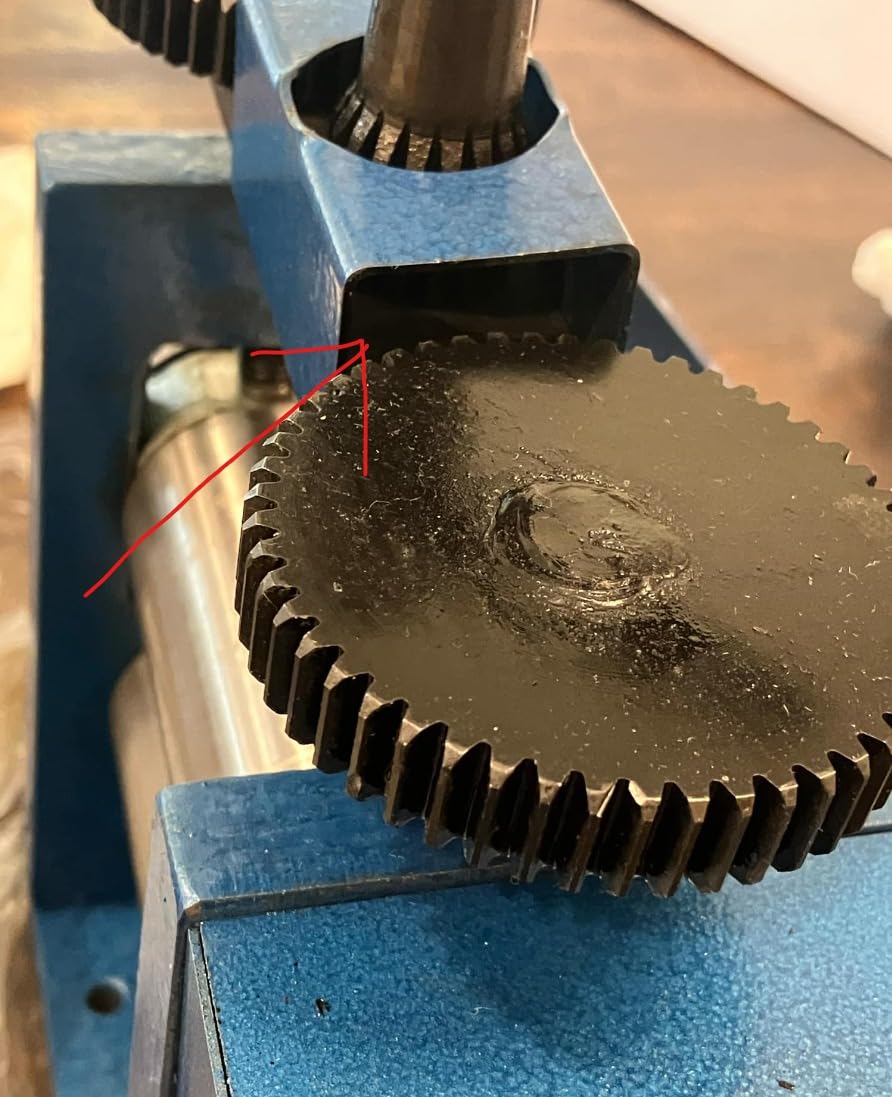 Jewelry Rolling Mill Machine 3 inch 75mm Manual Combination Rolling Mill Gear Ratio 1:6 Presser Rolling Mills for Jewelry Making Square Wire Flat Semicircle Pattern Metal Sheet Marking DIY Tools customer photo 2