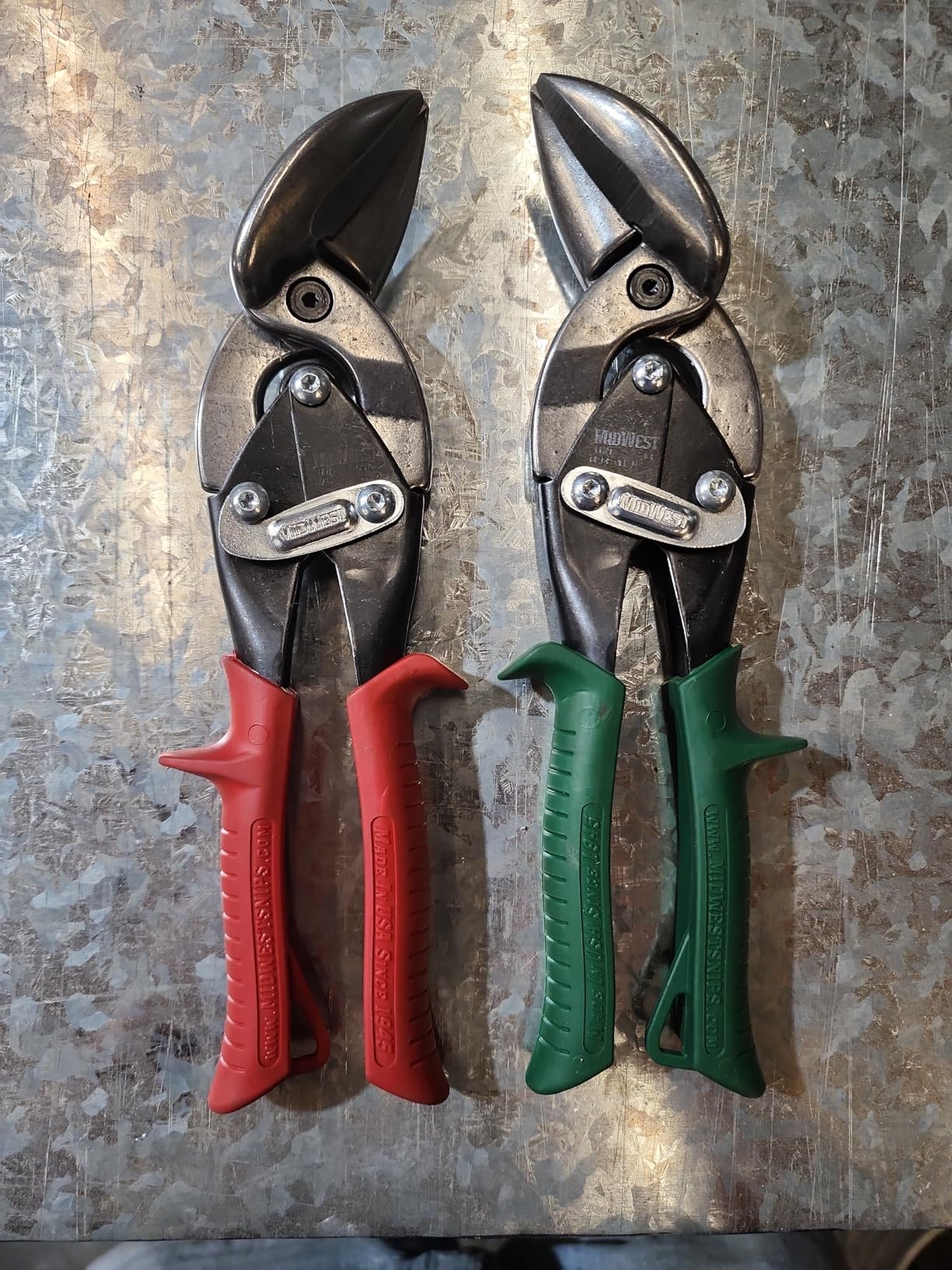 MIDWEST Special Hardness Aviation Snip, Left & Right Offset - MWT-SS6510C | Made in USA, Stainless Steel Cutting Shears, 2 Piece Offset Snip Set customer photo 2