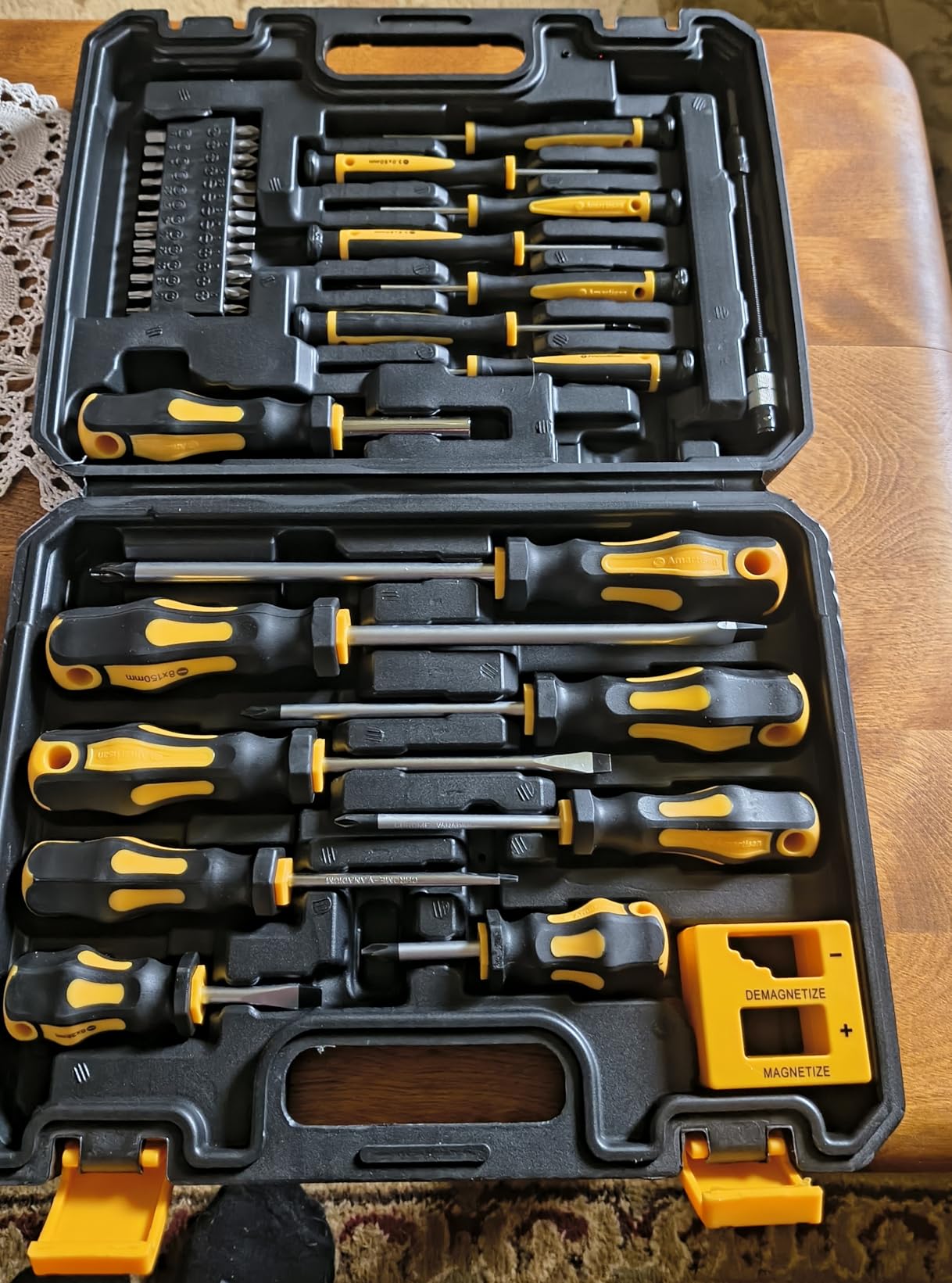 Magnetic Screwdrivers Set with Case, Amartisan 43-piece Includes Slotted, Phillips, Hex, Pozidriv, Torx and Precision Screwdriver Set, Magnetizer Demagnetizer Tools, Tools for Men customer photo 2