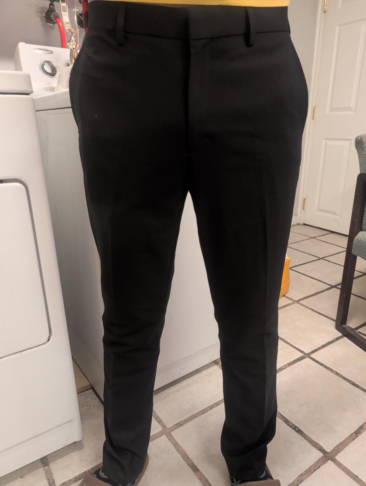 Amazon Essentials Men's Slim-Fit Wrinkle-Resistant Stretch Dress Pant customer photo 2