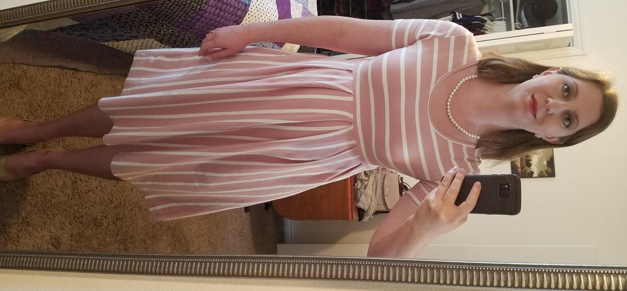 BBHoping Women's Summer Short Sleeve Maternity Dress for Baby Shower customer photo 2