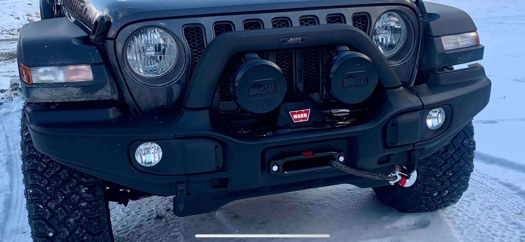 WARN VR EVO 12-S Electric 12V Winch with 12,000 lb Pull Capacity - 103255 | Synthetic Rope, IP68 Waterproof, High-Performance Off-Road Recovery Winch for Trucks, Jeeps, and SUVs customer photo 2