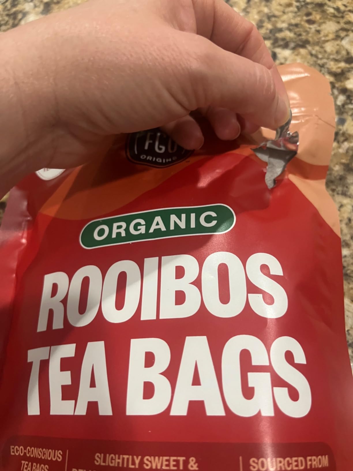 FGO Organic Rooibos Tea, 100 Count, Eco-Conscious Tea Bags, Caffeine Free customer photo 1