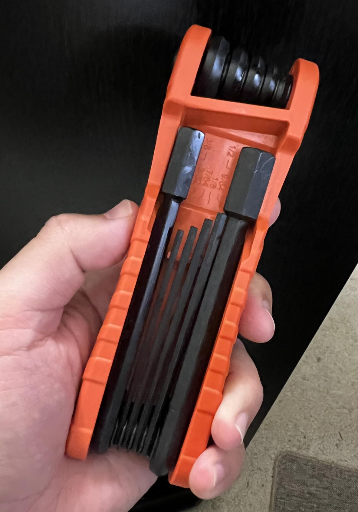 Klein Tools 70550 Hex Wrench Key Set, 11 SAE Sizes, Heavy Duty Folding Allen Wrench Tool with Extra Long Hex Keys customer photo 2