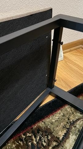 SONGMICS Shoe Bench, Storage Bench, Entryway Bench with Cushion, Shoe Shelf with Seat, Space-Saving, Modern Style, 31.9 inch Wide, Dark Gray and Ink Black customer photo 2