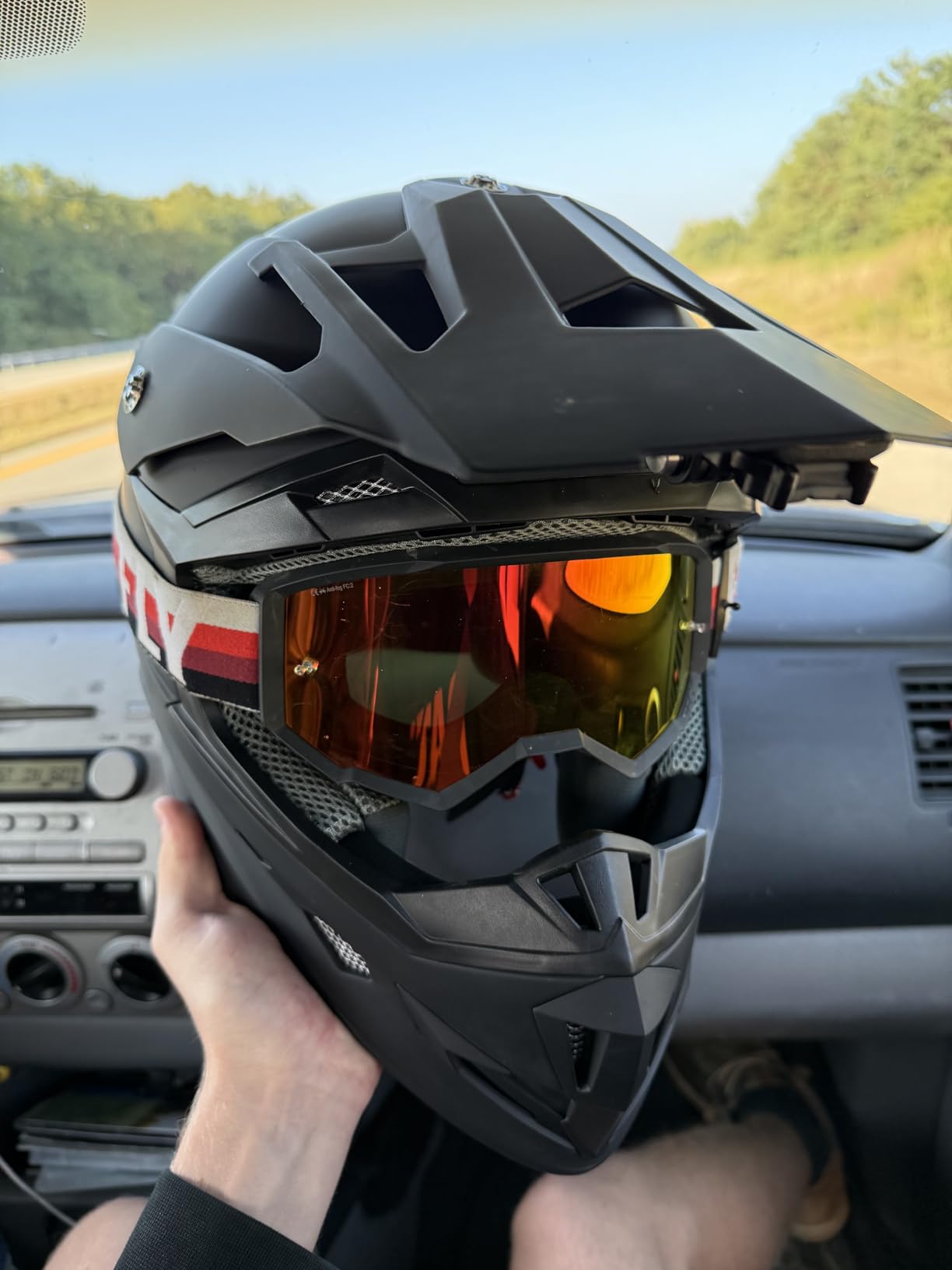 GLX GX23 Full-Face Dirt Bike Motocross Motorcycle Helmet, DOT | Unbreakable Off-Road Confidence customer photo 1
