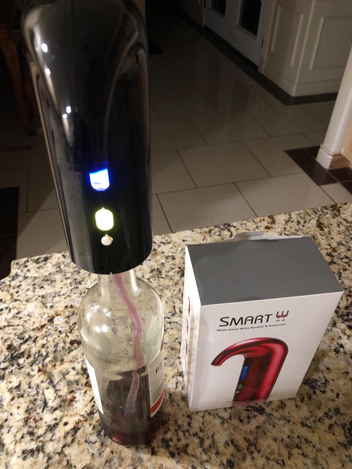 Wine Aerator Electric Wine Decanter Best Sellers One Touch Red -White Wine Accessories Aeration Work with Wine Opener for Beginner Enthusiast - Spout Pourer - Great Fathers Day Gift customer photo 2