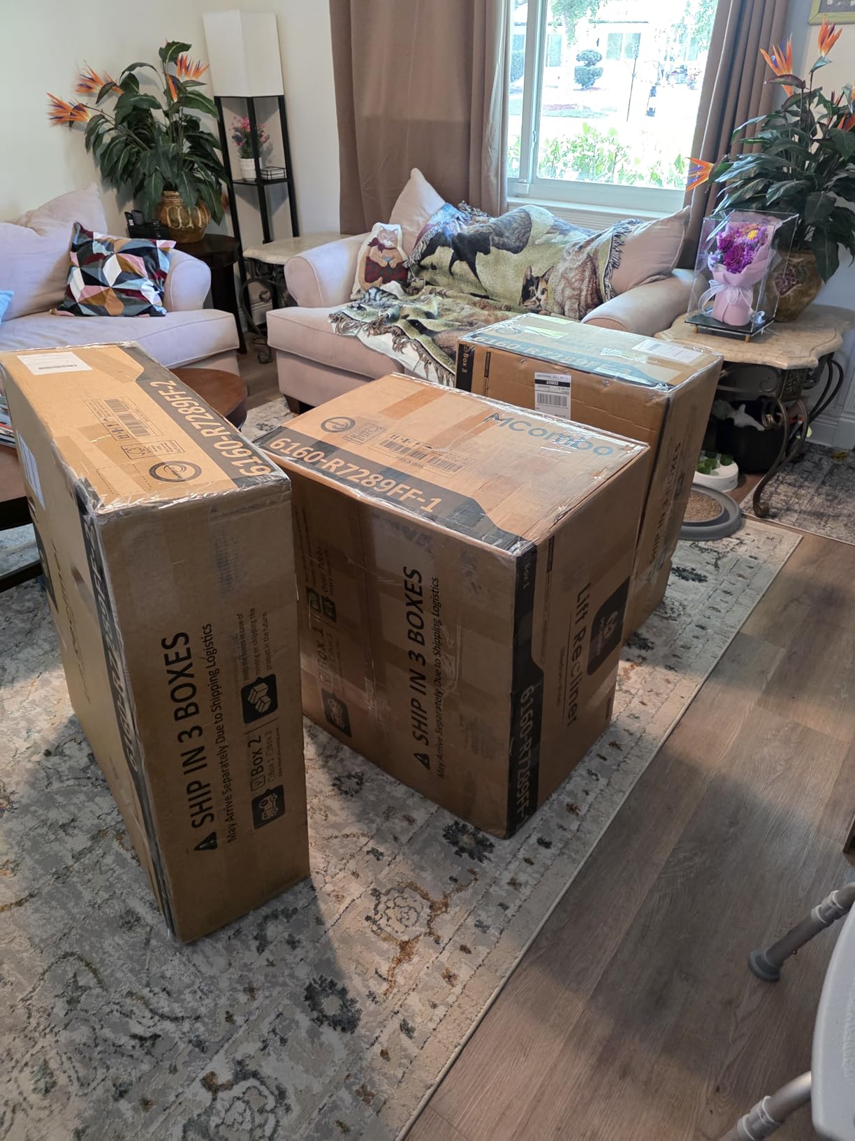 MCombo Power Lift Recliner for Elderly, Fabric 7287 (Dark Gray, Medium) | Assist with Standing, 140° Recline, 4.7