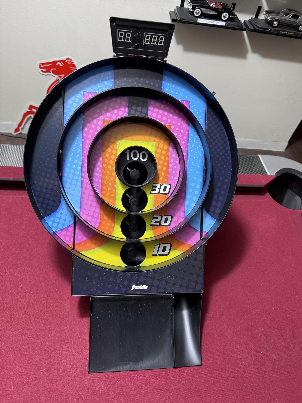 Franklin Sports Whirl Ball Arcade Game - Game Room Ready Tool Free Arcade Game - Auto Scoring Electronics with Arcade Ball Return Ramp Great for Kids and Family Fun! customer photo 2