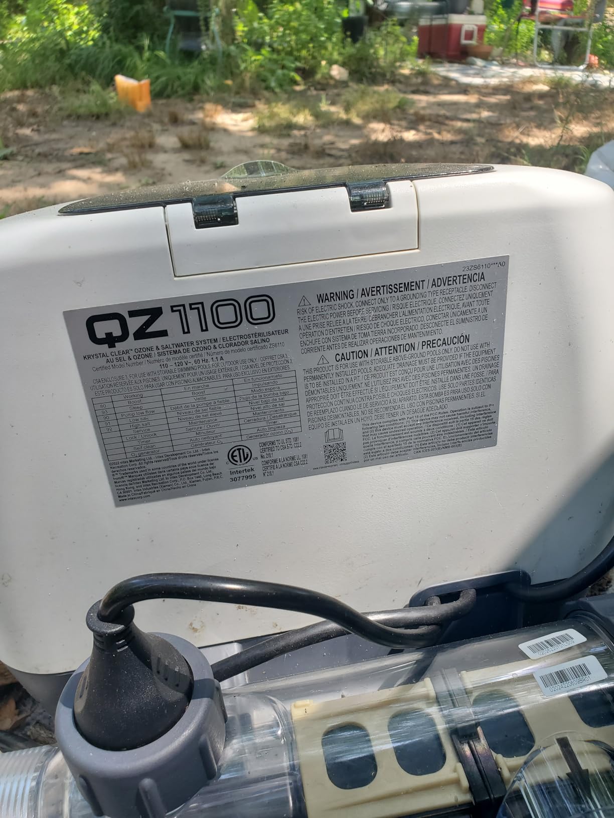 INTEX 26665EG QZ1100 Krystal Clear Saltwater System for up to 15000 Gallon Above Ground Pools customer photo 1