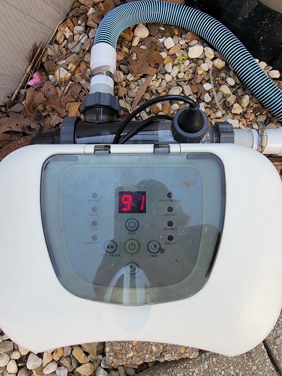 INTEX 26665EG QZ1100 Krystal Clear Saltwater System for up to 15000 Gallon Above Ground Pools customer photo 2