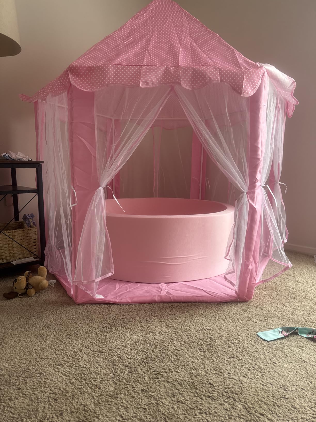 ORIAN Princess Tent for Girls, Kids Pink Play Tent, Ages 2-7, 55