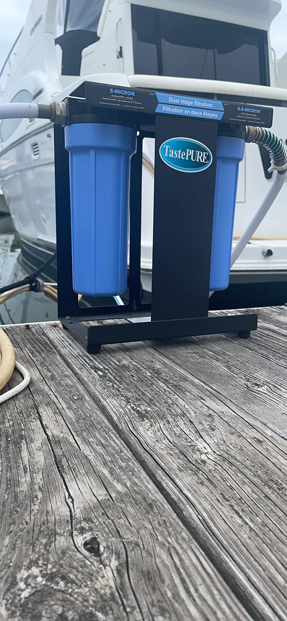 Camco EVO X2 Dual Stage Camper/RV Water Filter Kit - Made in the USA | 2 Stage Filtration w/KDF & GAC - Filters Out Bad Taste, Odors, Lead, Bacteria & More - Replaceable Filters - (40639) customer photo 1