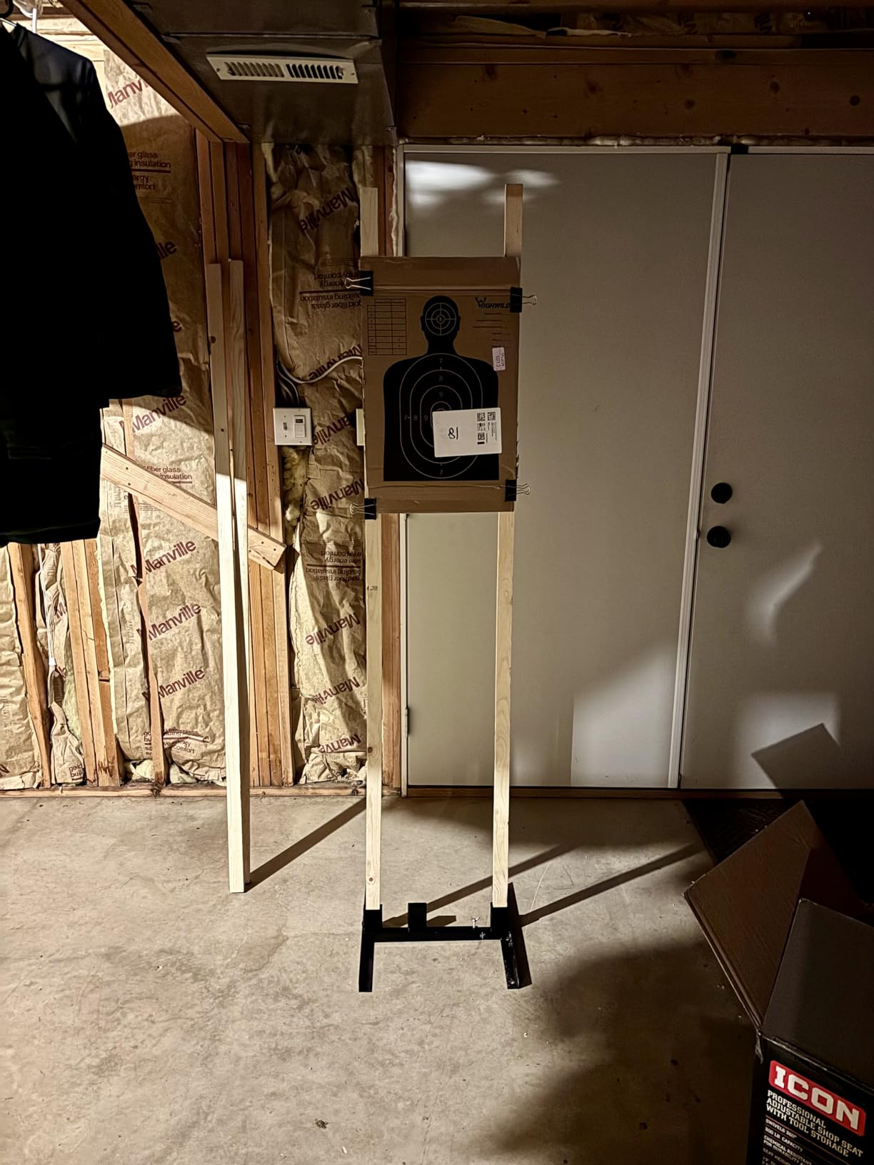 Highwild Adjustable Target Stand Base for Paper Shooting Cardboard Silhouette H Shape Stand Base for Shooting Range 1x2 Wooden Target Station Setup - 2 Pack customer photo 2