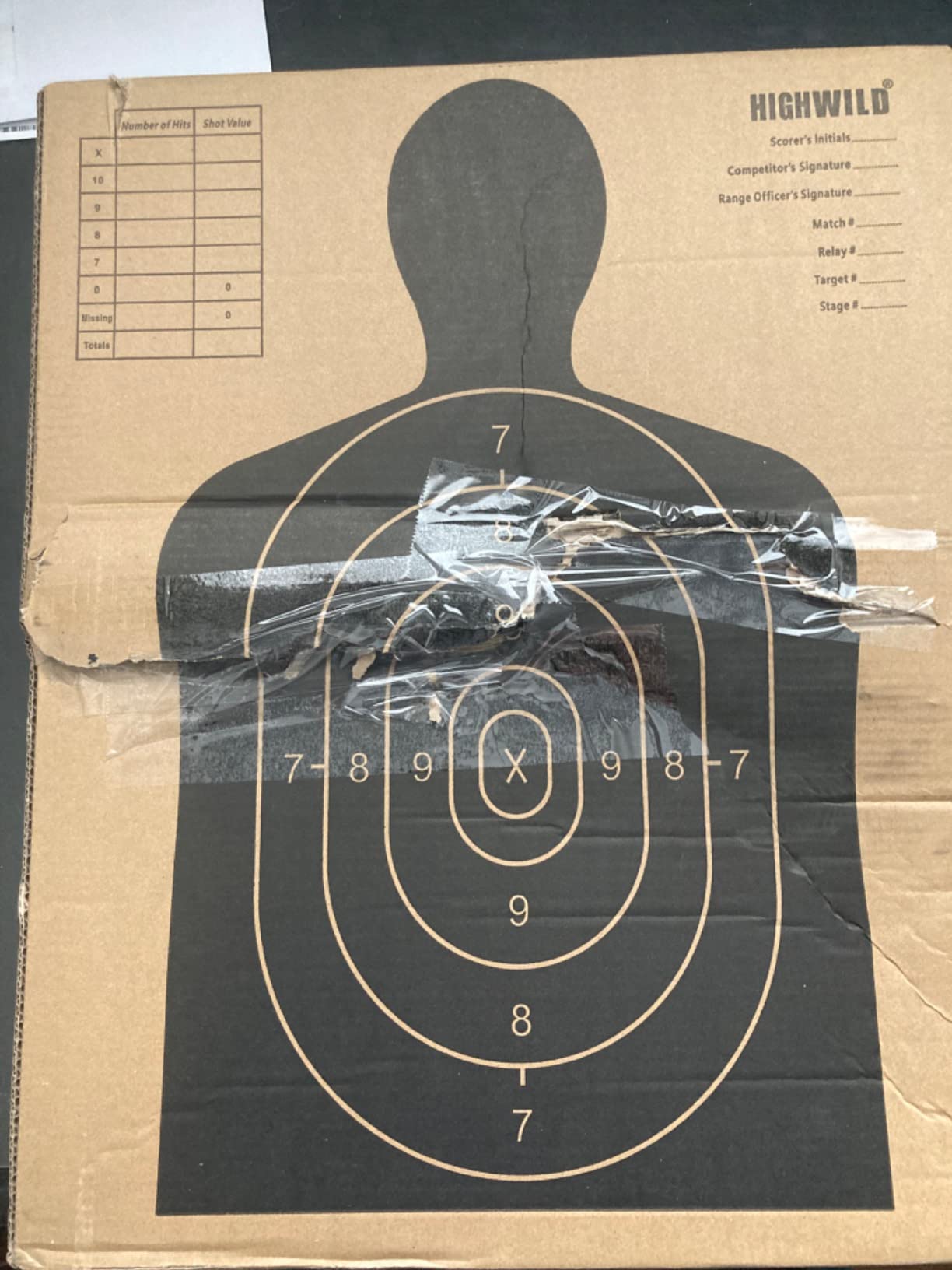 Highwild Adjustable Target Stand Base for Paper Shooting Cardboard Silhouette H Shape Stand Base for Shooting Range 1x2 Wooden Target Station Setup - 1 Pack customer photo 1