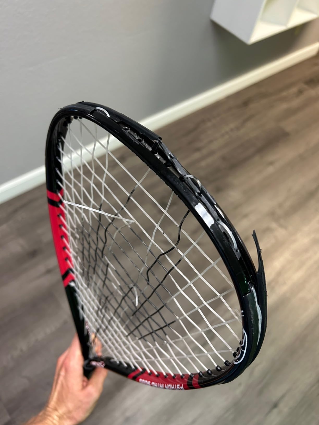 Python Intro 5000 Racquetball Racquet | Lightweight graphite racquet with oversized sweet spot for beginner power, control, and confidence. customer photo 2