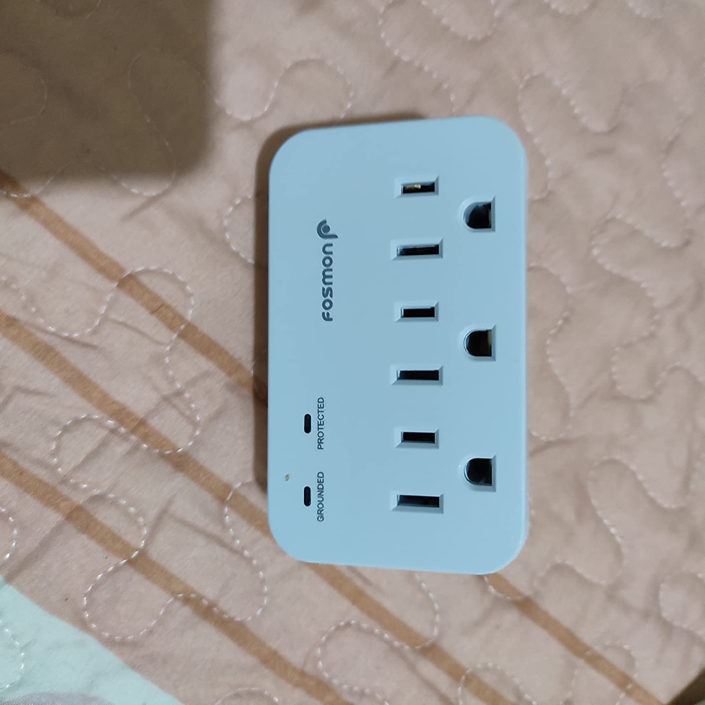 Fosmon Refrigerator Surge Protector, 3 Outlet Heavy Duty Appliance Surge Protector with High Joules for Fridge, Microwave, Washing Machine, Garage Door, 1200J, 1875 Watts, 3 Prong, ETL Listed (2 Pack) customer photo 1