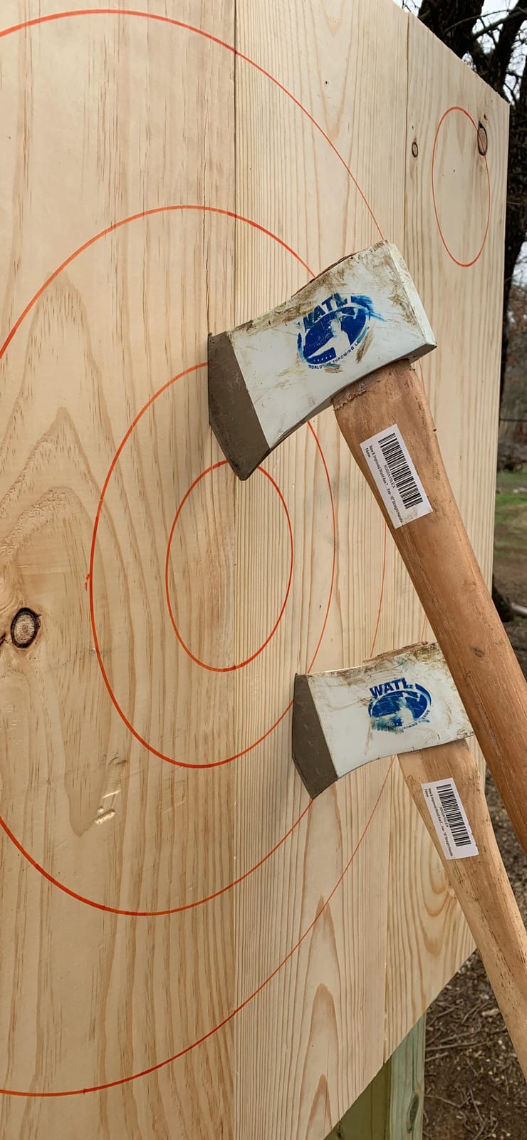 The Competition Thrower: World Axe Throwing League Premium Competition Throwing Axe with Throwing Hatchet Hickory Wooden Handle customer photo 2