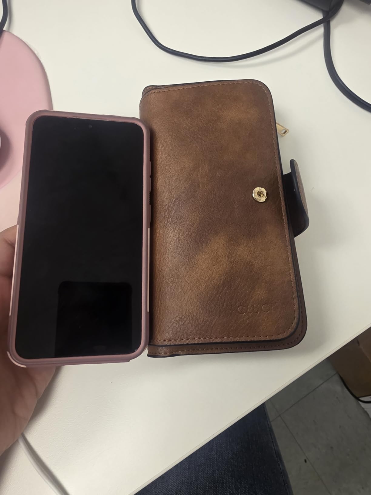 RFID Wallet for Women Bifold Wallet with ID Window customer photo 2