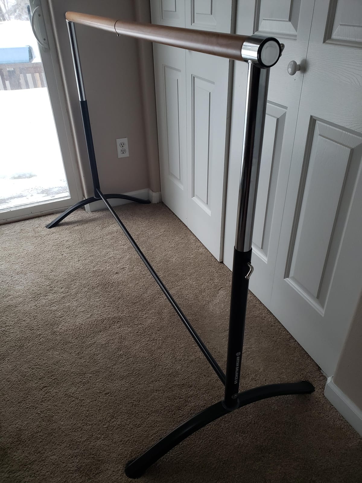 Ballet Barre Portable for Home or Studio, Freestanding Adjustable Bar for Stretch, Balance, Pilates, Dance or Active Workouts, Single or Double Bar, Kids and Adults customer photo 1