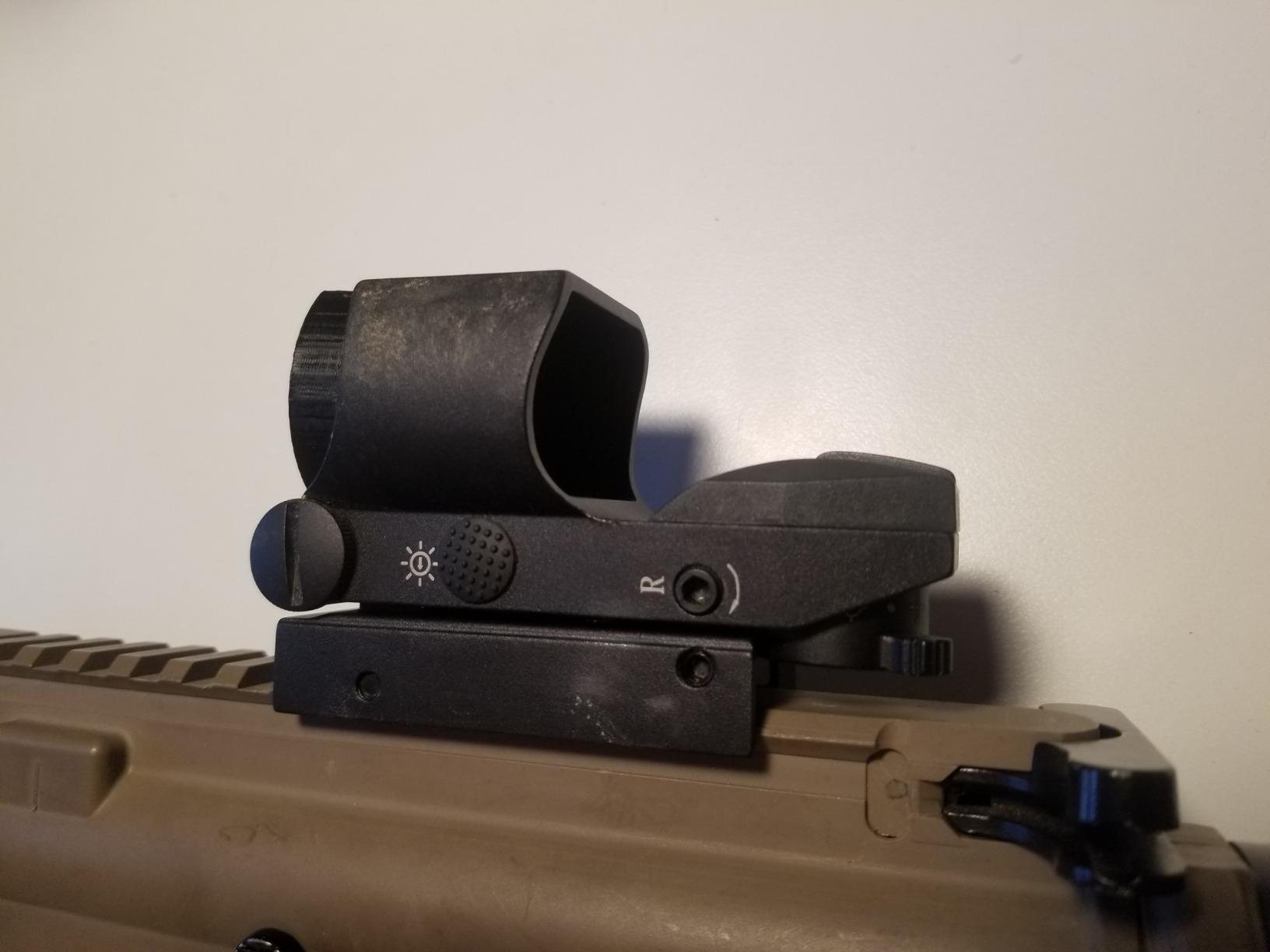Feyachi Reflex Sight, Multiple Reticle System Red Dot Sight with Picatinny Rail Mount, Absolute Co-Witness customer photo 2
