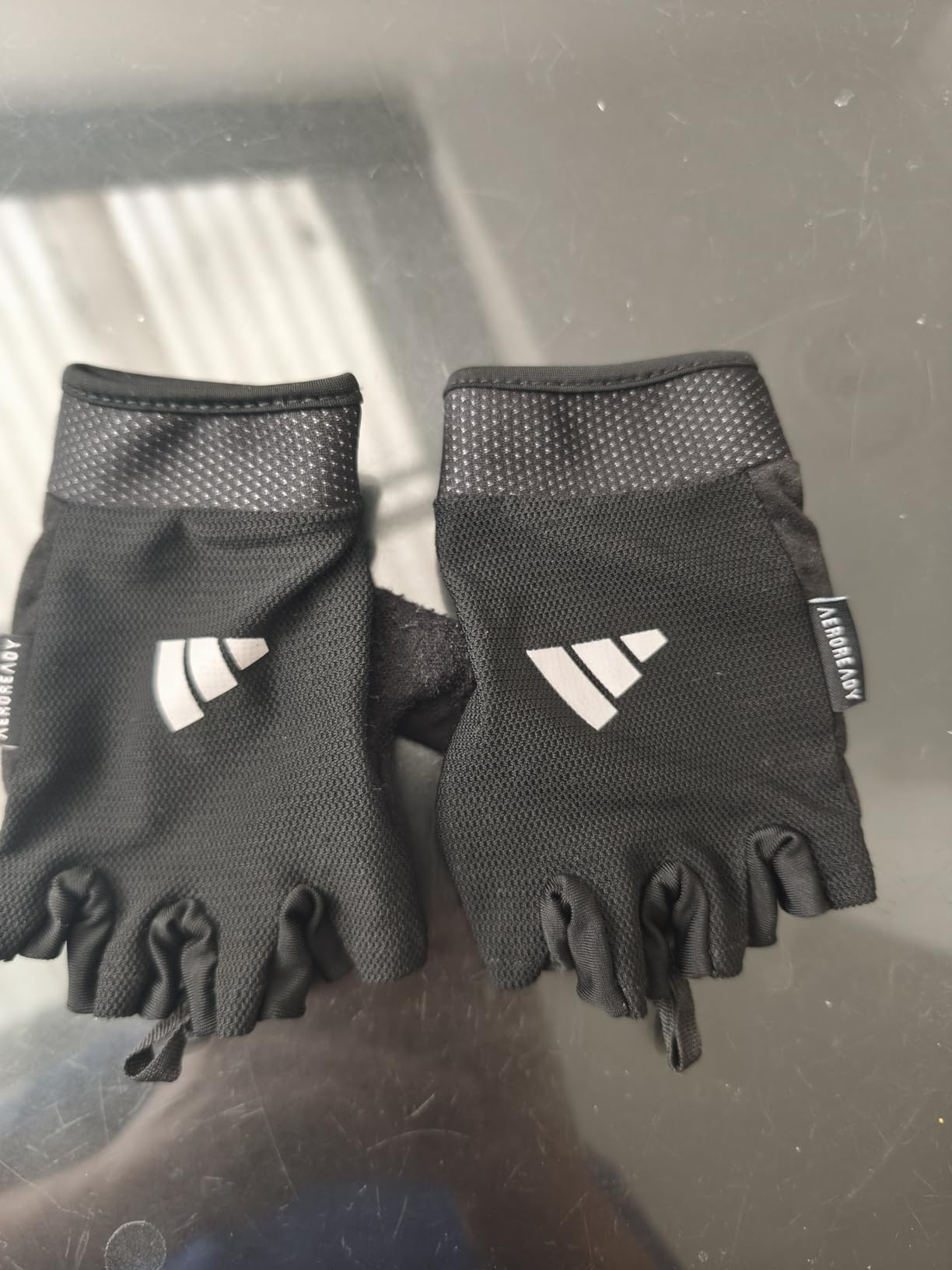 adidas Essential Training & Weightlifting Gloves, Fingerless Workout Gloves customer photo 2