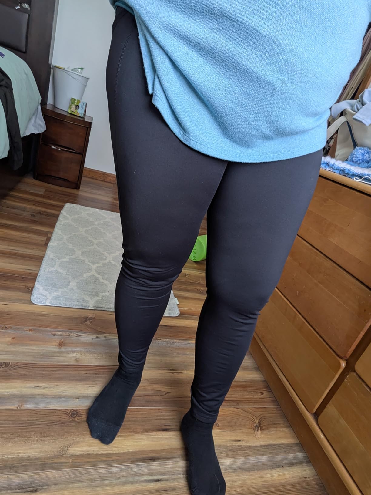 baleaf Women's Fleece Lined Leggings Thermal Warm Winter Tights High Waisted Thick Yoga Pants Cold Weather with Pockets customer photo 1