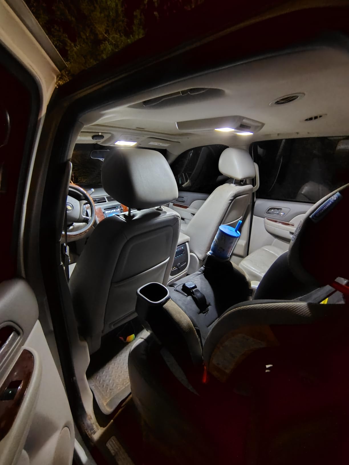 Serundo Auto 578 212-2 211-2 LED Bulb 41mm 42mm 1.65in LED Festoon Bulb 4pc, 6000K White, Super Bright, 12V, Non-polarity 569 214-2 Car Interior Dome Map Trunk Sun Visor Vanity Mirror Light customer photo 1