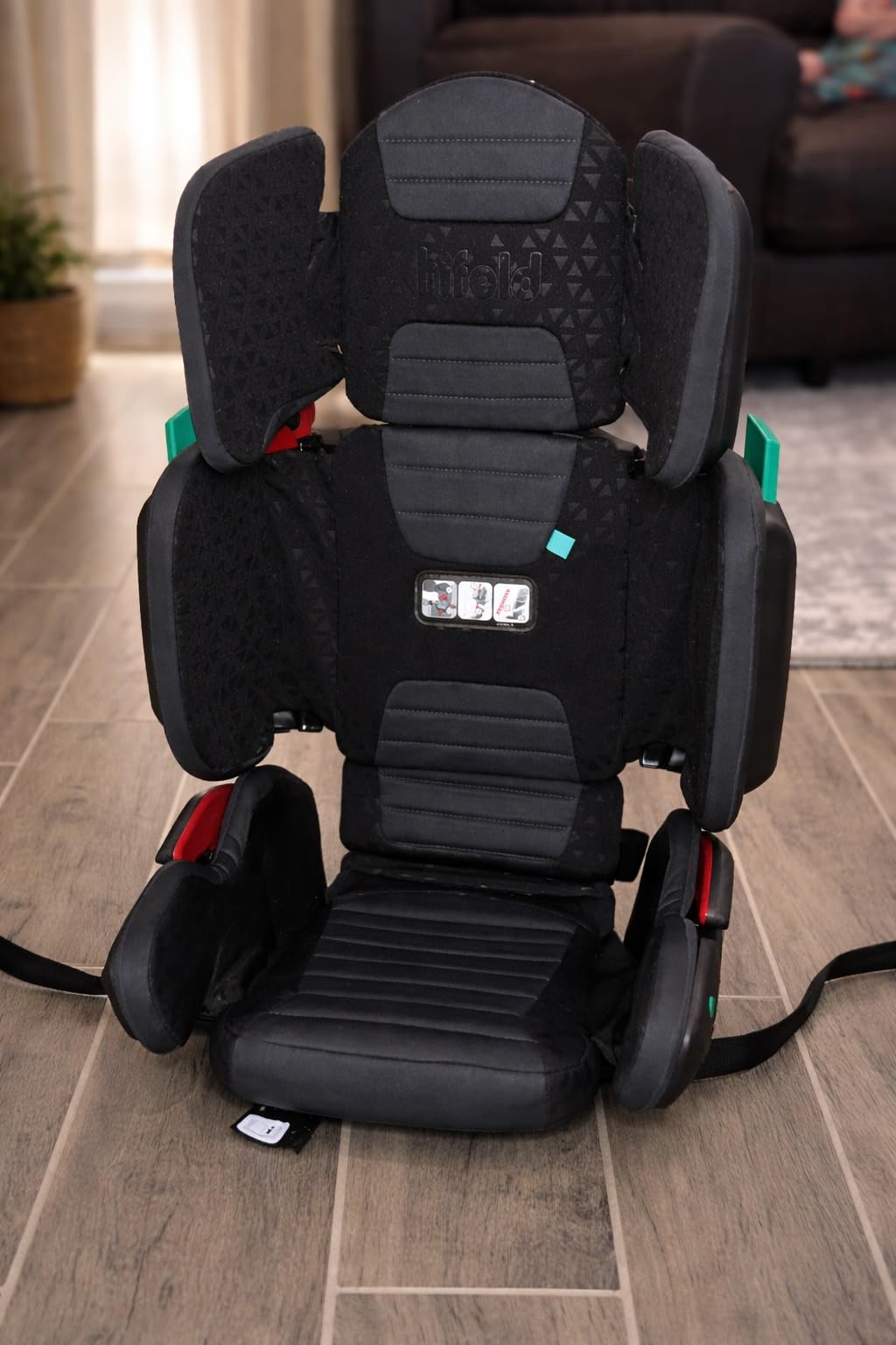 Mifold Hifold Adjustable Kids High Back Booster Car Seat with Strap – Slate Grey customer photo 1