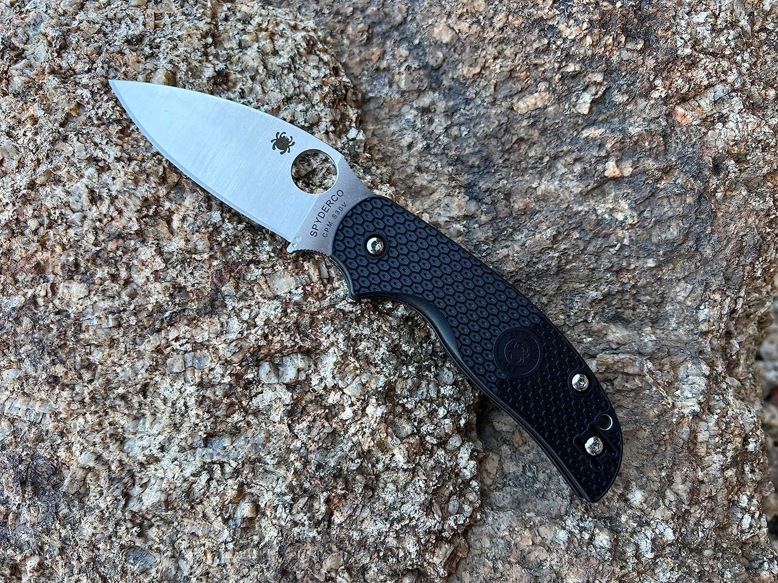 Spyderco Sage 5 Lightweight Folding Pocket Knife, PlainEdge, 3