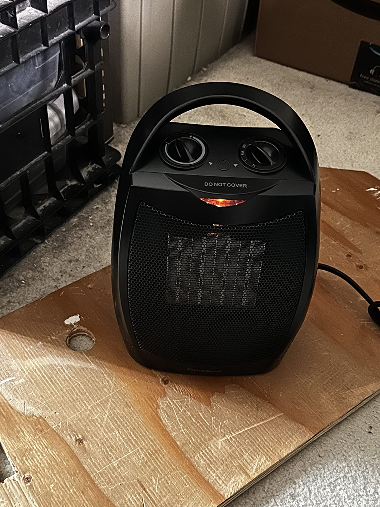 GiveBest Portable Electric Space Heaters for Indoor Use | 1500W/750W Ceramic Desk Heater with Thermostat, Heat Up 200 Square Feet in Minutes, Safe and Quiet for Office Room customer photo 2