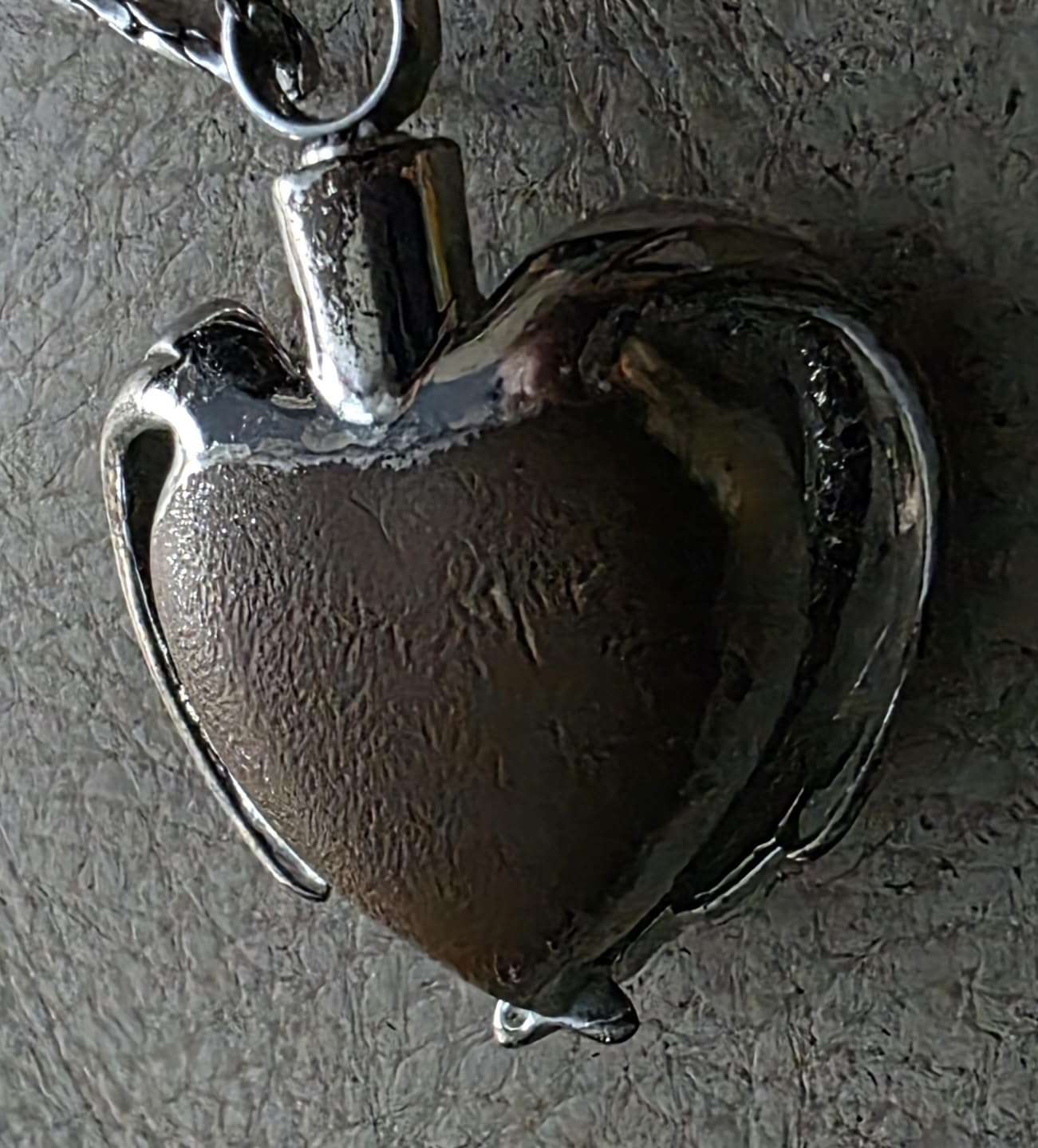 Imrsanl Cremation Jewelry for Ashes Pendant - Crystal Heart Urn Necklace with Mini Keepsake Urn Memorial Ash Jewelry customer photo 1