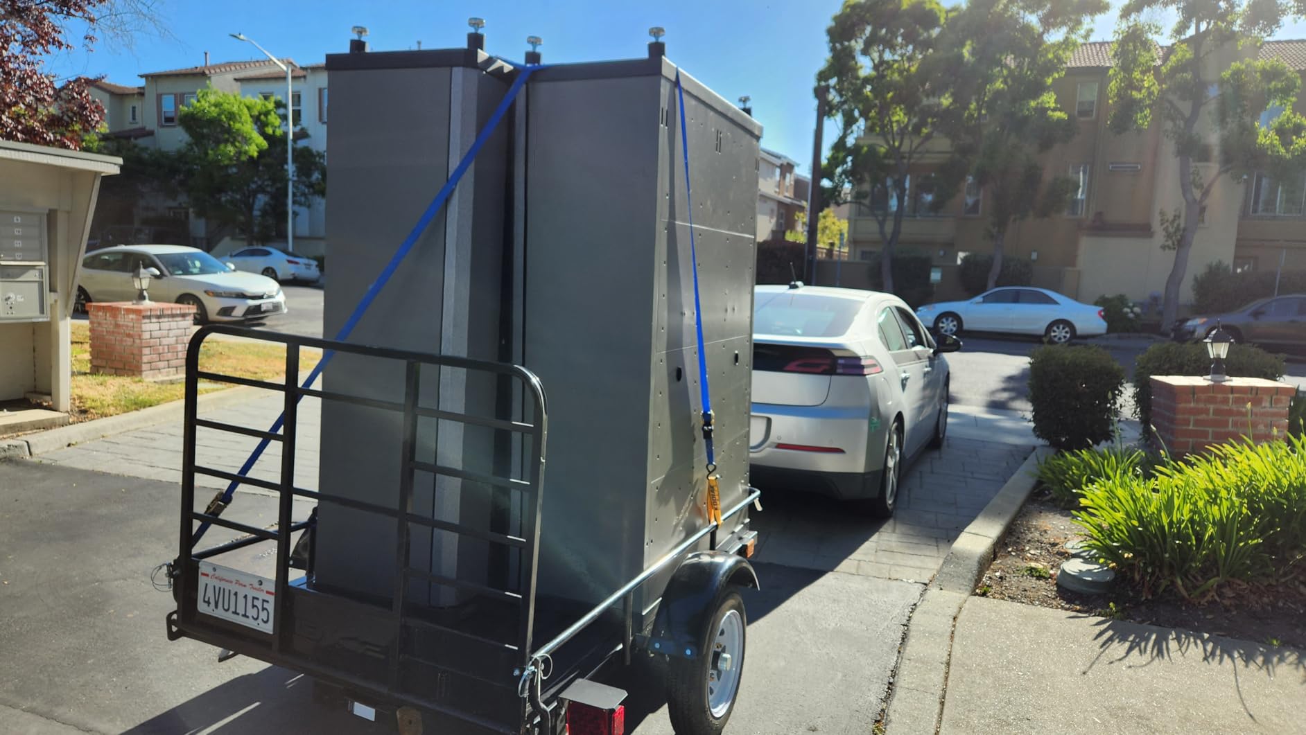 DK2 4 ft. x 6 ft. Single Axle Black UV Powder Coated Open Rail Utility Trailer customer photo 1