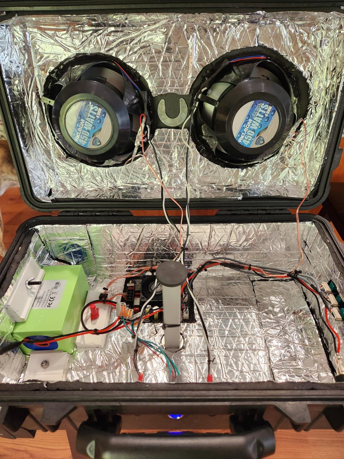 Rockville Pair RKL80MB 900 Watt 8-Inch 2-Way Marine Boat Speakers, IP66 Waterproof, Beat-Sync LED Lights, Rustproof Design, Perfect for Boats and ATVs customer photo 1