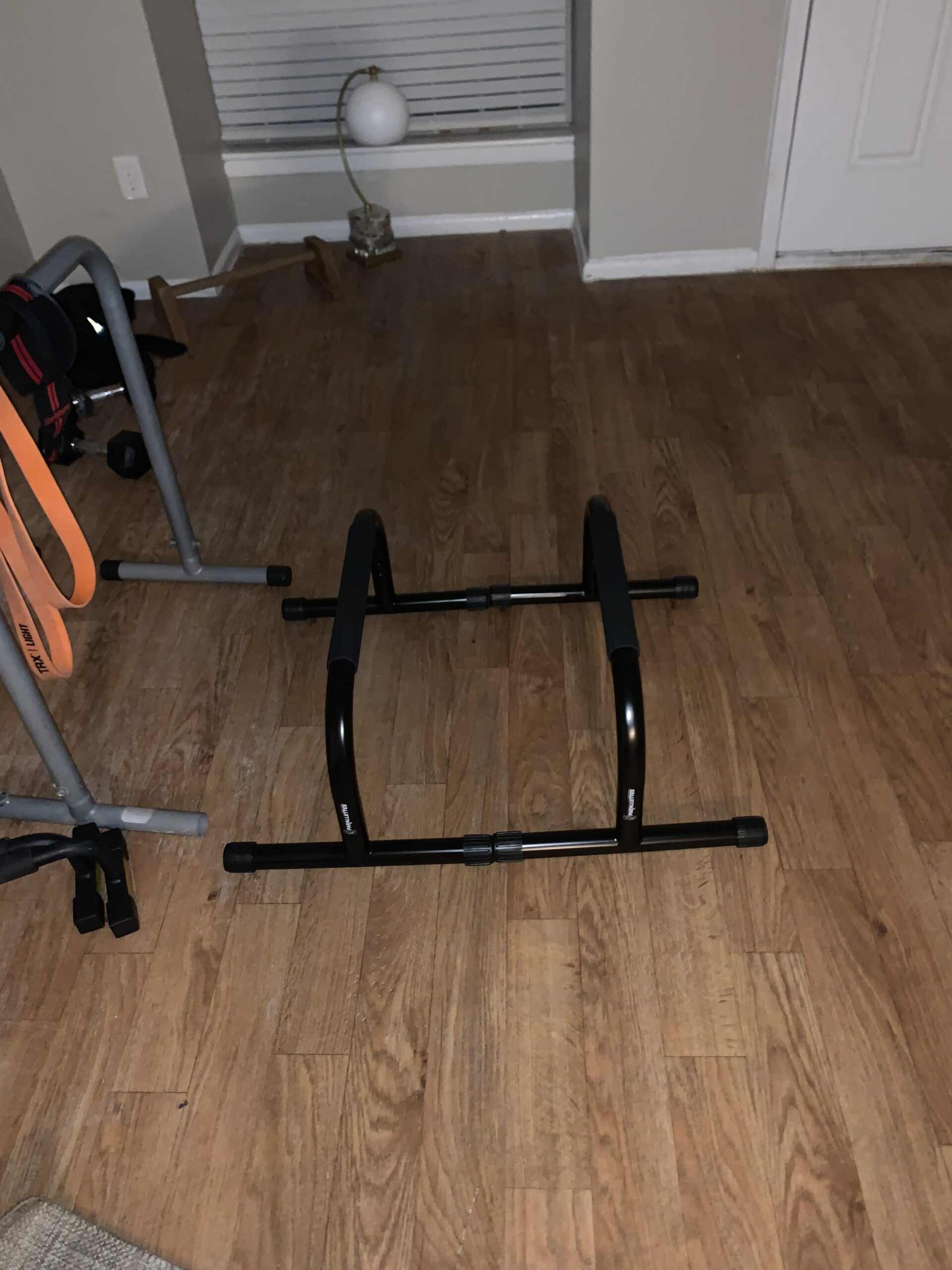Lebert Fitness Parallette Push Up Bars Dip Station Stand - Perfect for Home and Garage Gym Exercise Equipment - Gymnastics, Calisthenics, Strength Training Parallel Bars for Men and Women customer photo 1