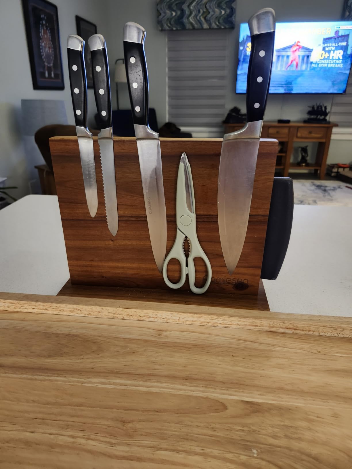 Home Kitchen Magnetic Knife Block Holder Rack Magnetic Stands with Strong Enhanced Magnets Multifunctional Storage Knife Holder customer photo 2