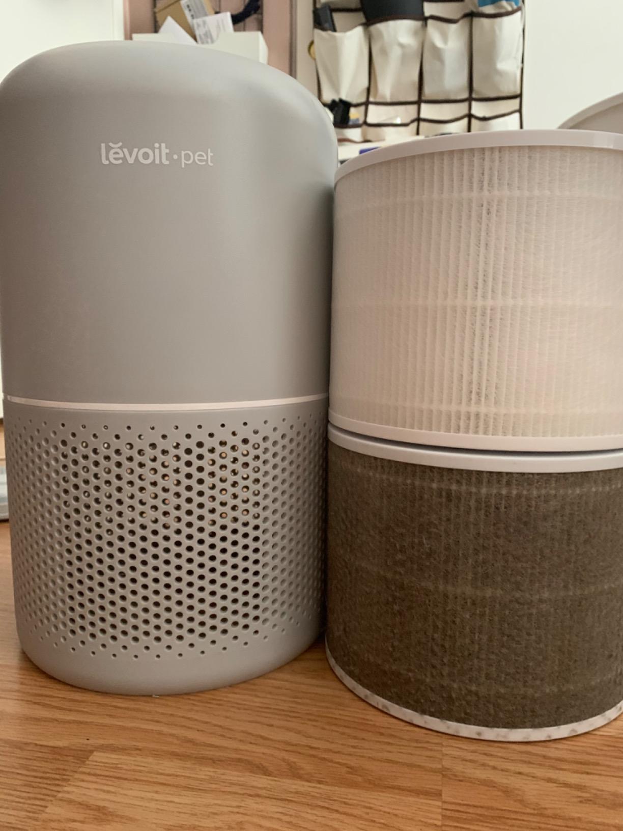 Levoit Air Purifier for Home Pets, Large Room Bedroom, AHAM VERIFIDE | HEPA Sleep Mode, Efficient Filter for Pet Dander, Odors, Captures Smoke, Dust, Pollen, Pet Lock, Core P350-P, Grey customer photo 1