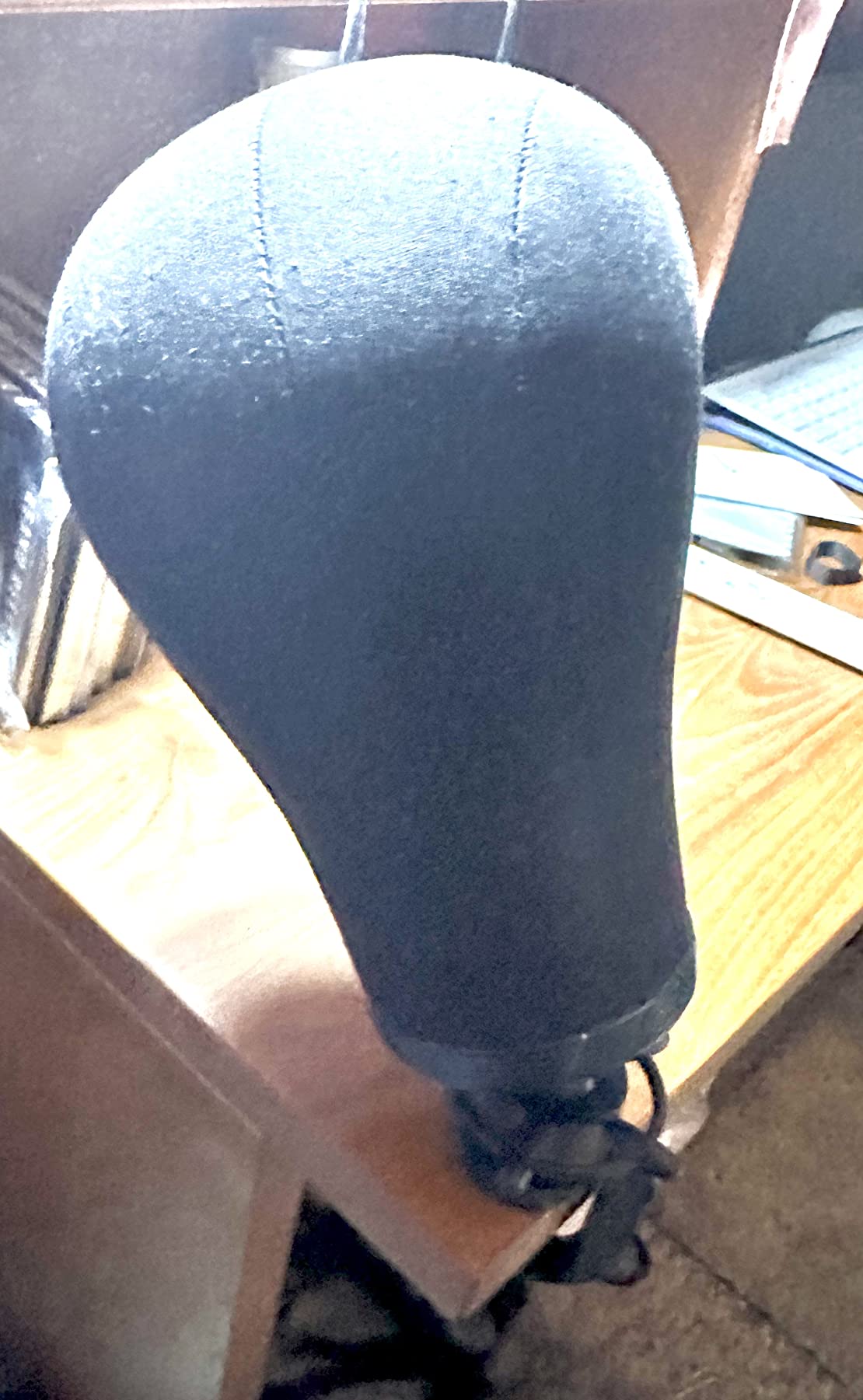 23 Inch Wig Head Cork Canvas Block Head Mannequin Head With Stand for Making Wigs (21Inch-24Inch) customer photo 1