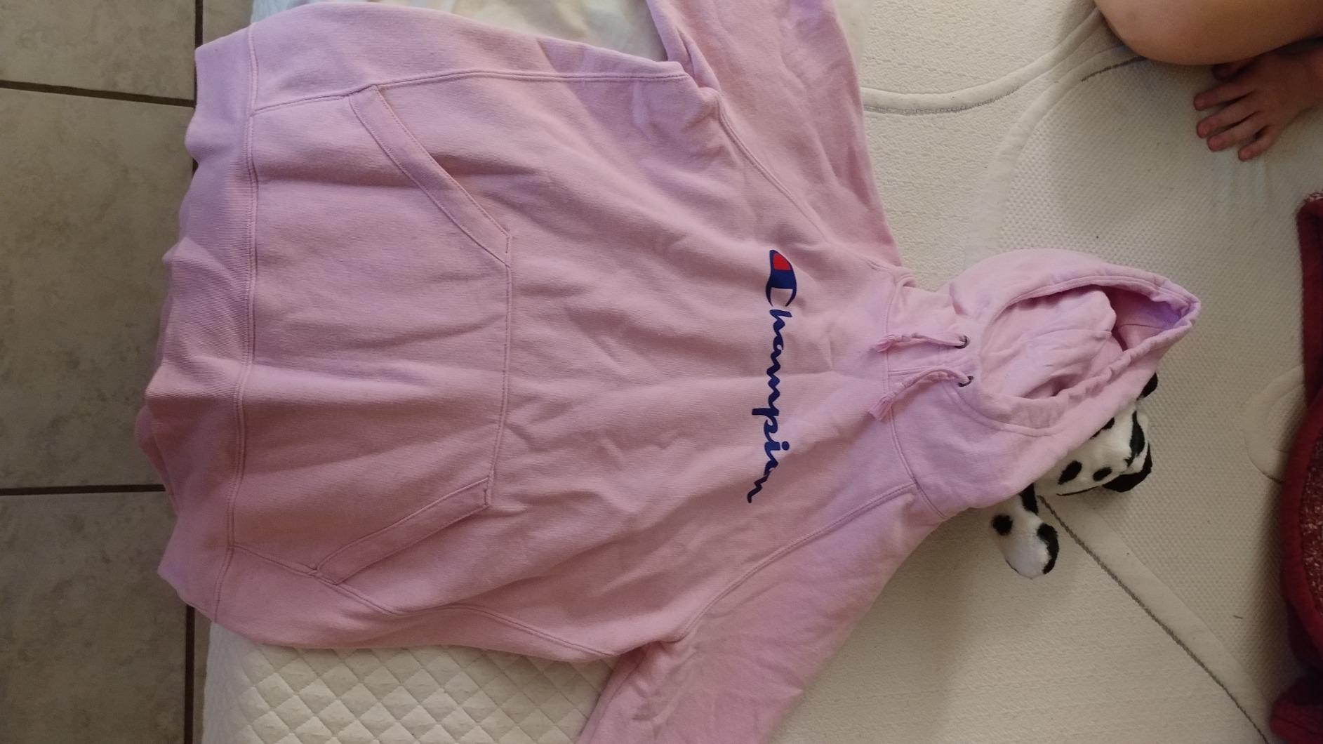 Champion Women's Powerblend Fleece Hoodie, Classic Script customer photo 1