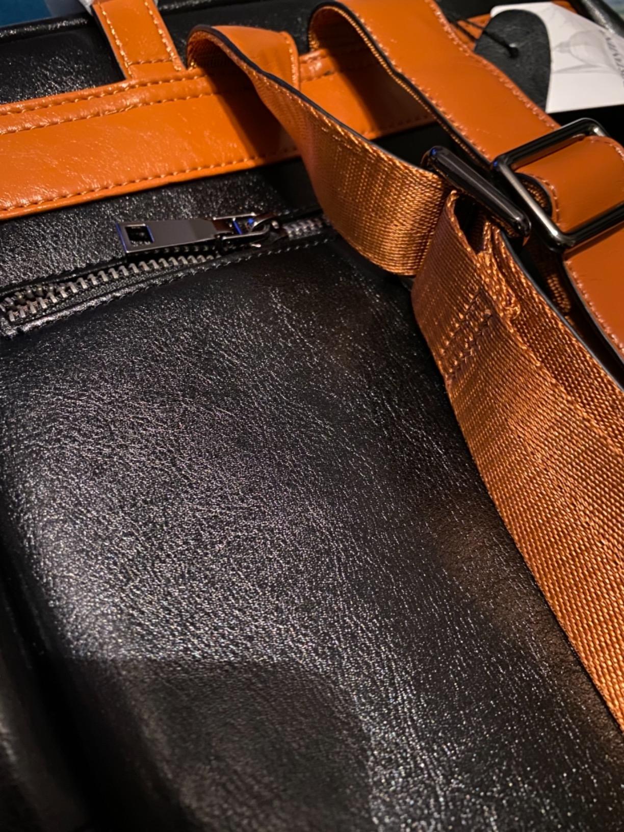 BOSTANTEN Leather Laptop Backpack for Women 15.6'' Computer Backpack Purse customer photo 1