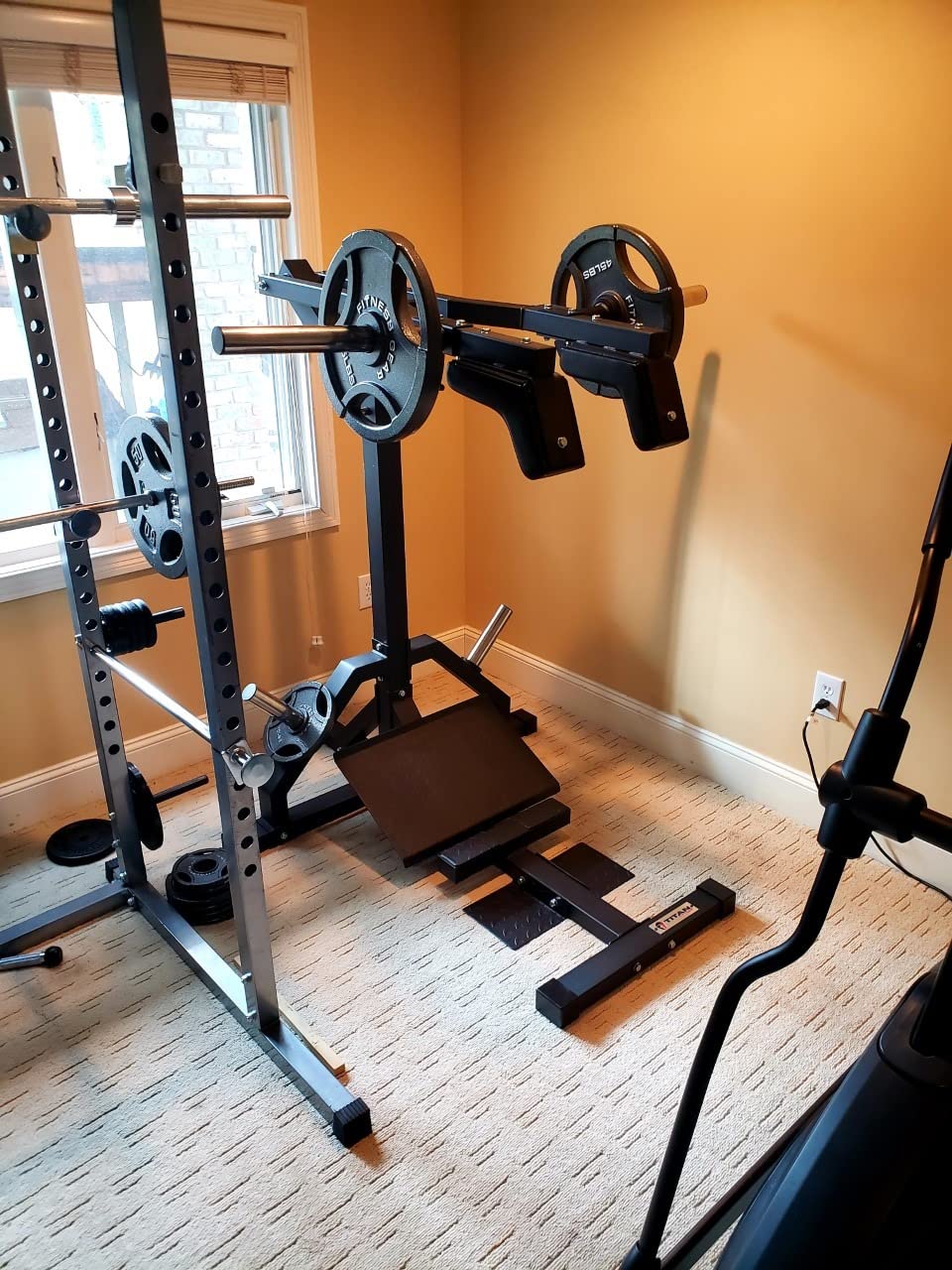 Titan Fitness Leverage Squat Machine, Calf Raise Machine, Hack Squat Machine & Leg Press Machine for Lower Body Training, Rated 1,000 LB, for Glutes, Hamstrings, Quadriceps, Calves & Thighs customer photo 2