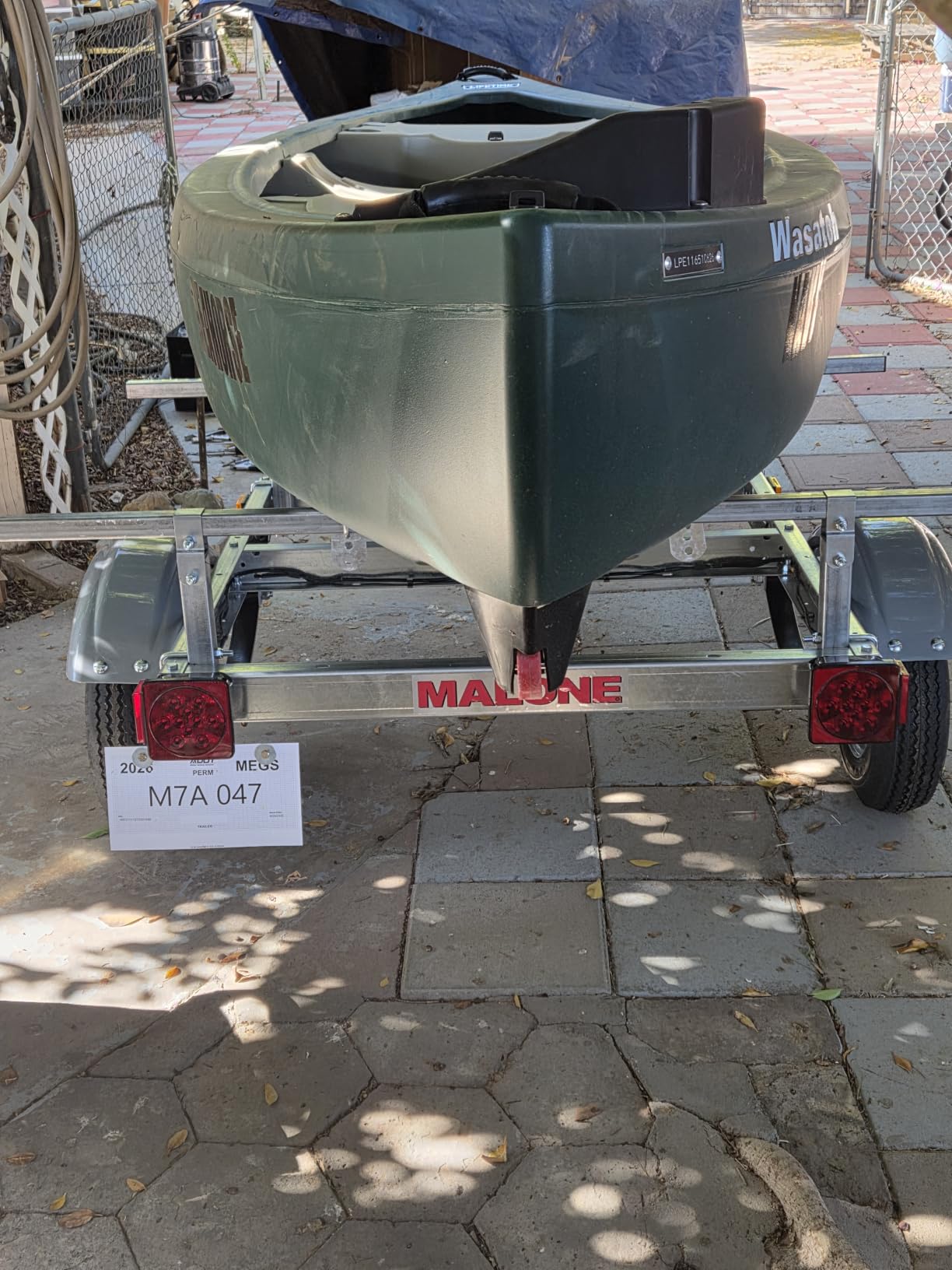 Malone MPG586XB EcoLight 1 Kayak Trailer with 1 Bunk Kayak Carrier | 14' / 400 lbs Capacity | Fully Submersible | Marine Grade Galvanized Steel Construction customer photo 1