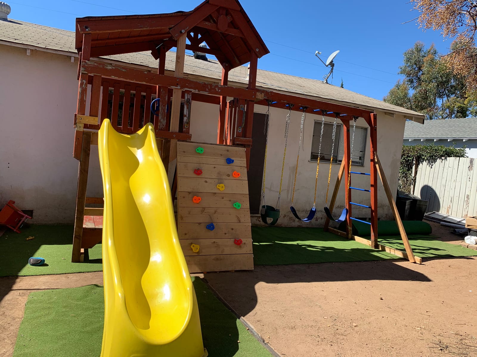 Rock Climbing Holds, Colorful Textured Wall Rocks with Hardware | Textured climbing rocks with bolts and washers for compatible wood playsets, indoor walls, backyard walls, and route setups customer photo 1