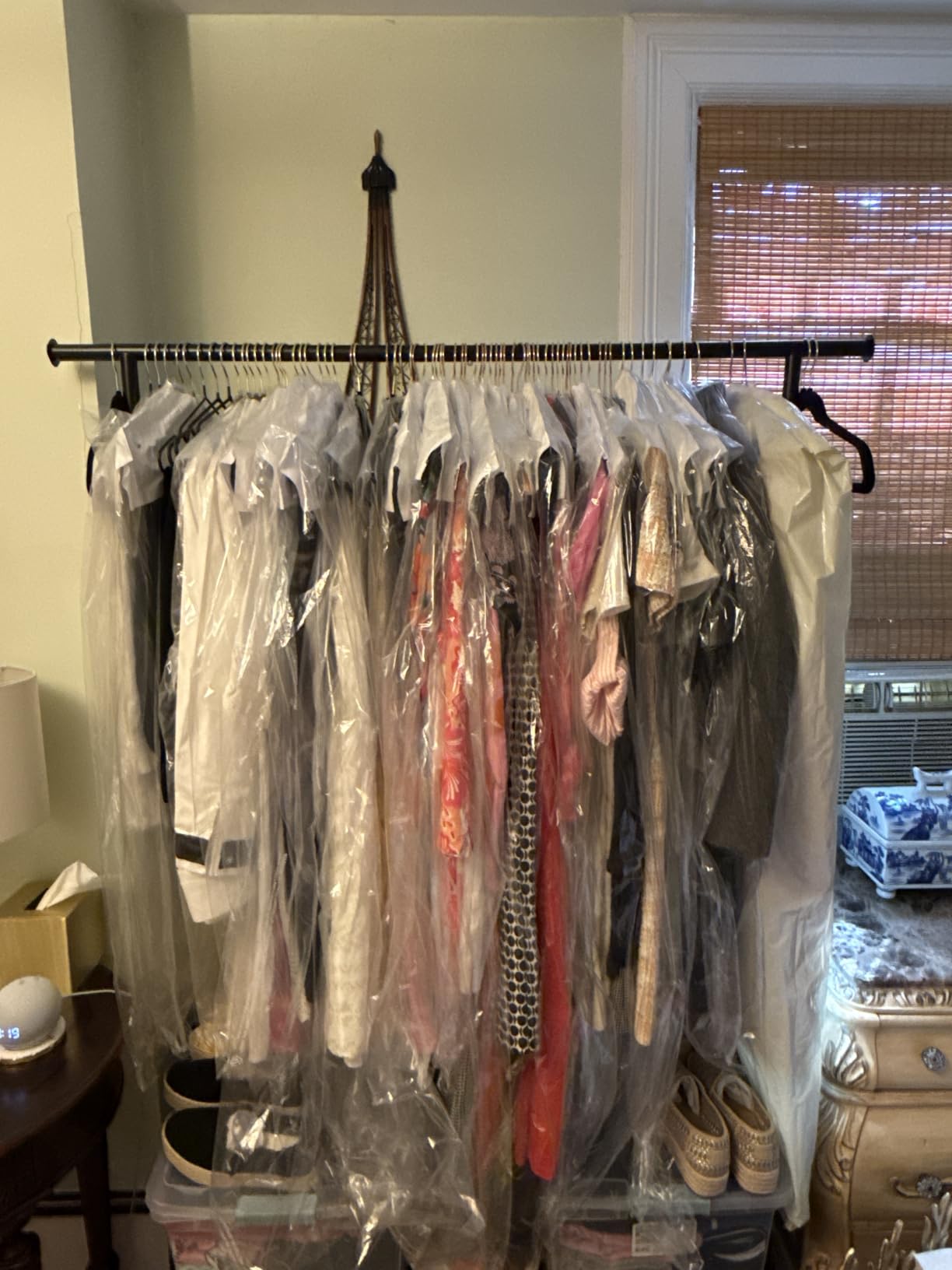 HOKEEPER Clothing Garment Rack Capacity 525LBS Clothing Racks on Wheels Rolling Clothes Rack for Hanging Clothes Heavy Duty Collapsible Commercial customer photo 1