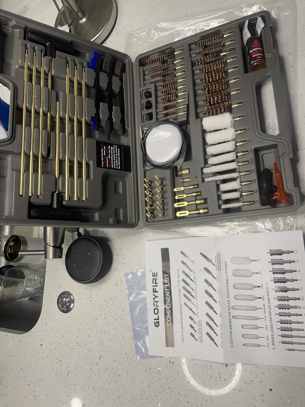 GLORYFIRE Elite Universal Gun Cleaning Kit with Reinforced Rods, All-Brass Brushes and Jags for all Caliber customer photo 1
